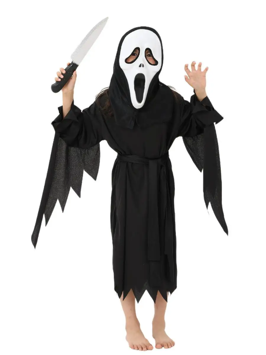 Nieuwe Halloween Kostuum Scr Terror Prestaties Par Dr up Enge Rollenspel Outfit Katoen Traditionele Chinese Podium Cos...