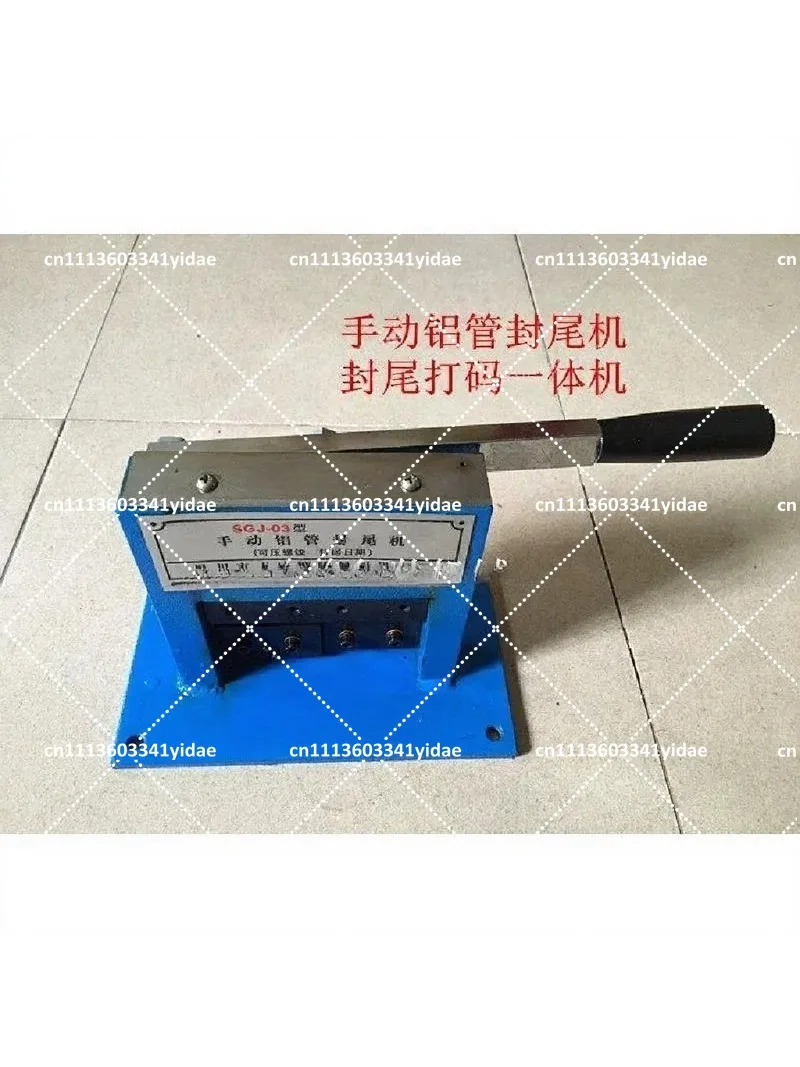 Manual Aluminum Tube Sealing Machine for Toothpaste, Cream, and Ointment, Hand Operated Crimper with Date Code Embosser