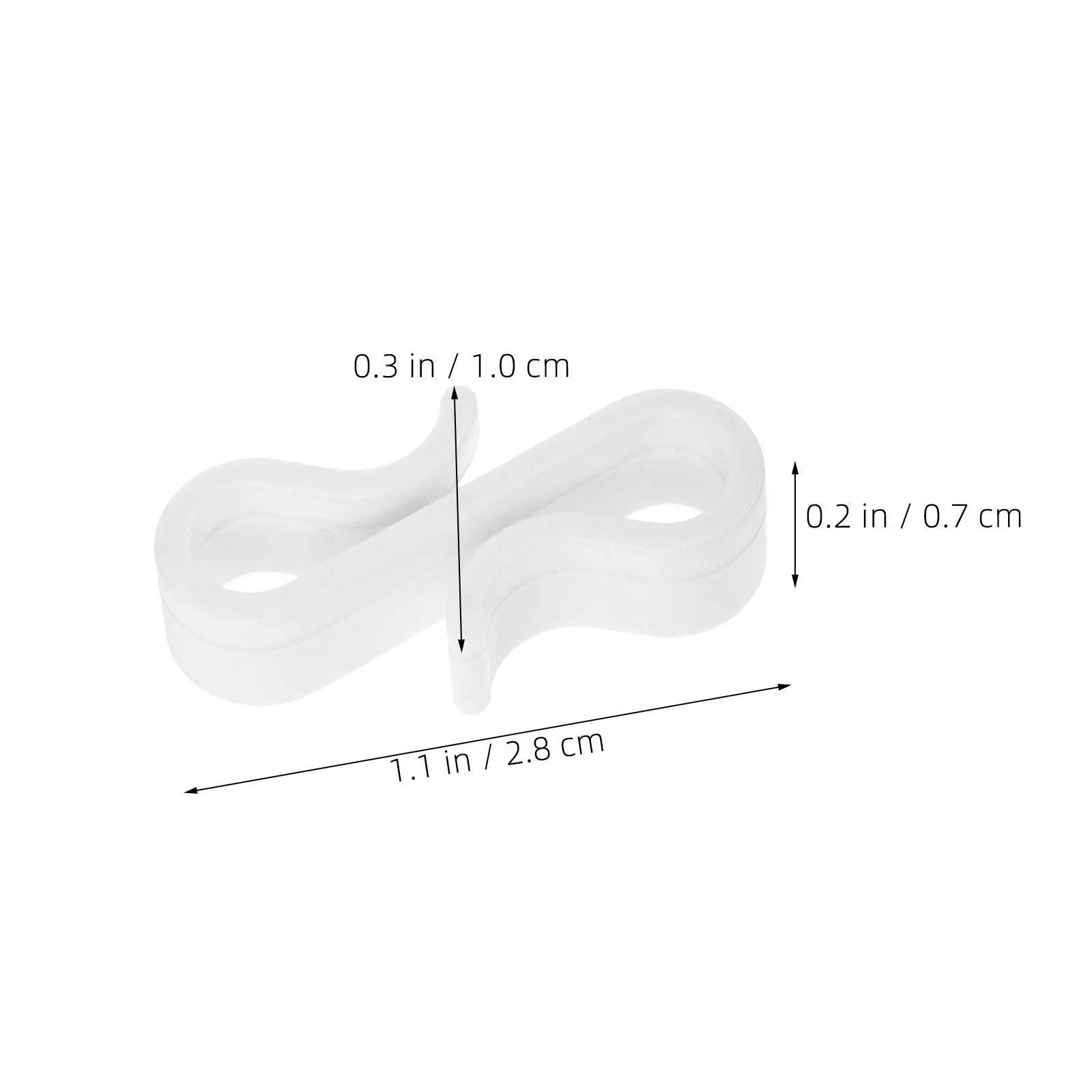 30 قطعة في الهواء الطلق مزراب ضوء السنانير مانعة لتسرب الماء S-شكل مقاطع بلاستيكية لتعليق عيد الميلاد سلسلة أضواء عطلة سقف الفناء