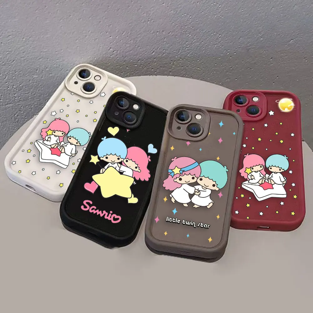 Cute Little Twin Star Phone Case For VIVO Y19 Y20 Y15S Y17 Y21 Y22S Y27 Y28 Y35 Y36 Y50 Y51 Y72 Y75 Y76 Y77 Y78 Y81 Y91 Y93 Case