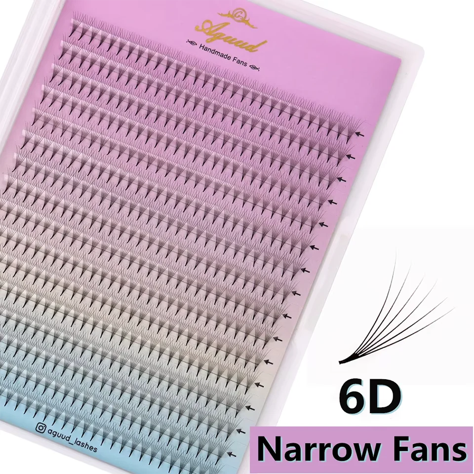 AGUUD XL Tray 480 Fächer Super Schmale Fächerwimpern mit Dünner Spitze Vorgefertigte Wimpernfächer 4D 5D 6D 7D 8D Russische Volumen-Wimpernverlängerung Make-up – Detail 15