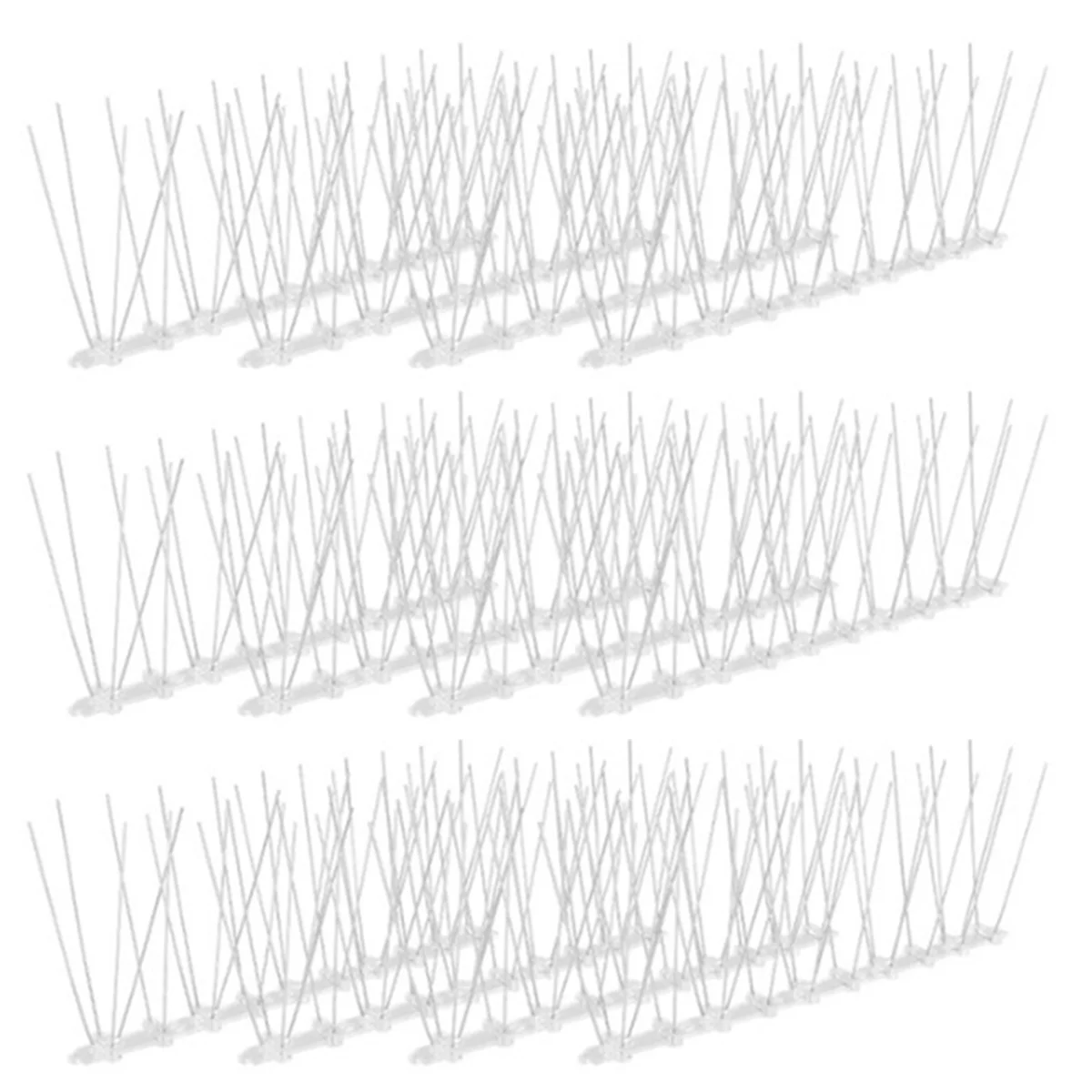 12-Piece Anti-Bird Fence Bird Nail Set, Bird Repellent Spikes, Balcony Bird Repellent, Spikes to Prevent Climbing