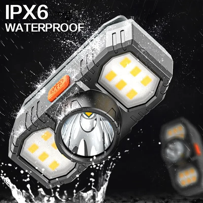 

LED COB Headlight Mini Portable USB Rechargeable Waterproof Fishing Work Light Outdoor Long Shot Head Mounted Torch