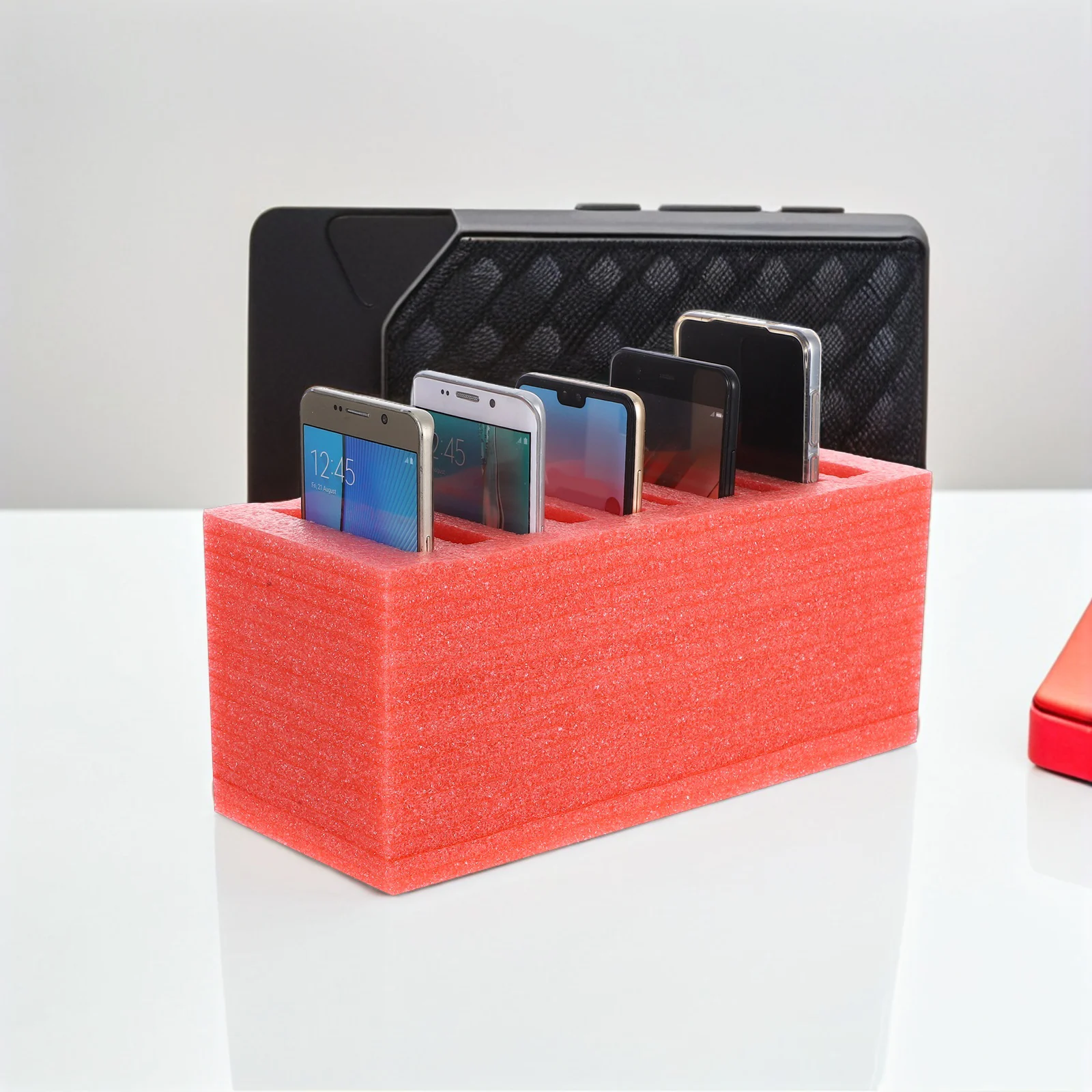 

Ящик для хранения телефона, настольный органайзер с несколькими отделениями для классной комнаты, офиса, установки Nodrill, держатель из пенопласта, Caddy