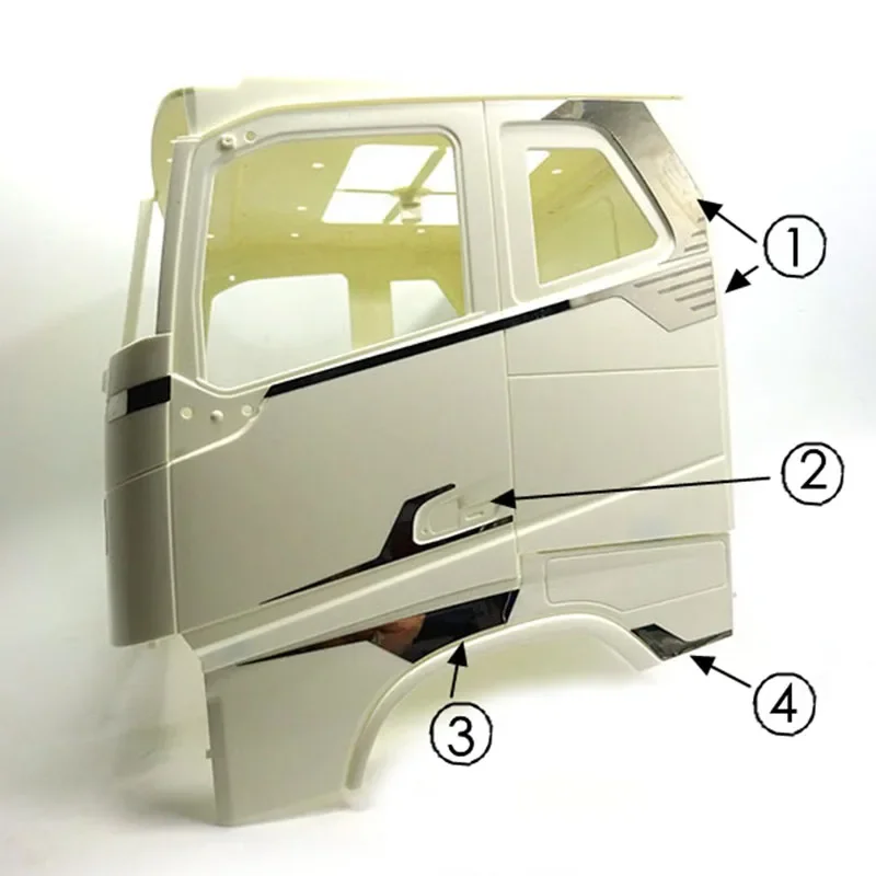 Model Sticker Front Decorate Suit for 1/14 Tamiya RC Truck For volvo FH16 750