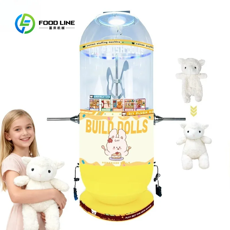 Portable Plush Toy Filling Machine, Semi-Automatic Teddy Bear Stuffing Equipment with  Motor 110V/220V FL Customized Wholesale