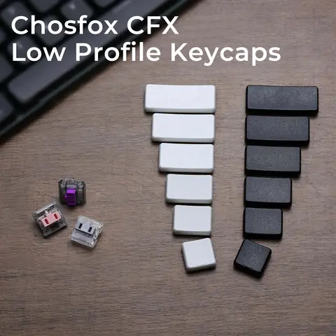 2PCS Chocfox CFX Low Profile PBT Keycaps Voor Kailh Chocolade Schakelaar Mechanische Toetsenbord Homing Toetsen 1.25/1.5/1.7/2/2.25U Keycaps