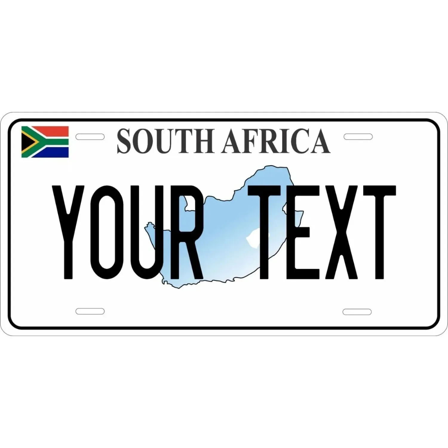 1pc 2D Flat South Africa Map Outline Vintage Metal Tin Plaque Wall Hanging Ornament Garage Home Bar Indoor Outdoor Decor Souveni
