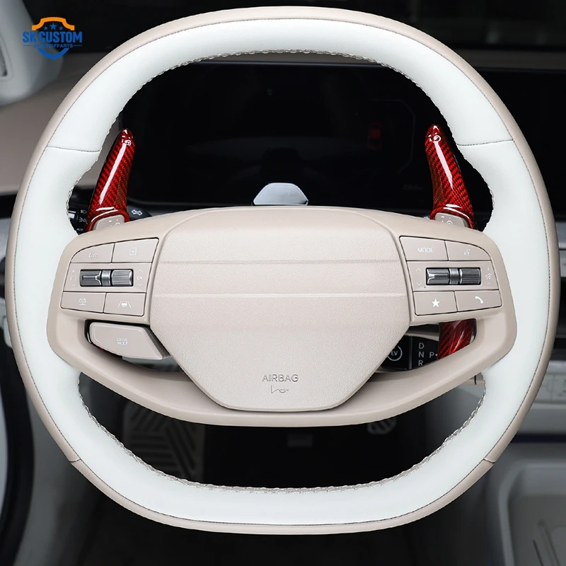 Picture 3: Carbon Fiber Steering Wheel Paddle Shifter for Kia EV3 EV4 GT Car Accessory Refit