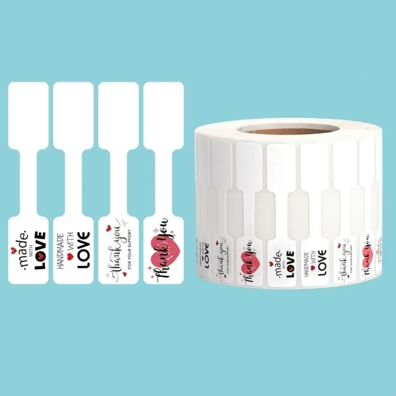 195C 500PCS Residues Jewelry Price Labels With Strong Adhesive Ends For Secure Attachment On Rings Necklaces Earrings
