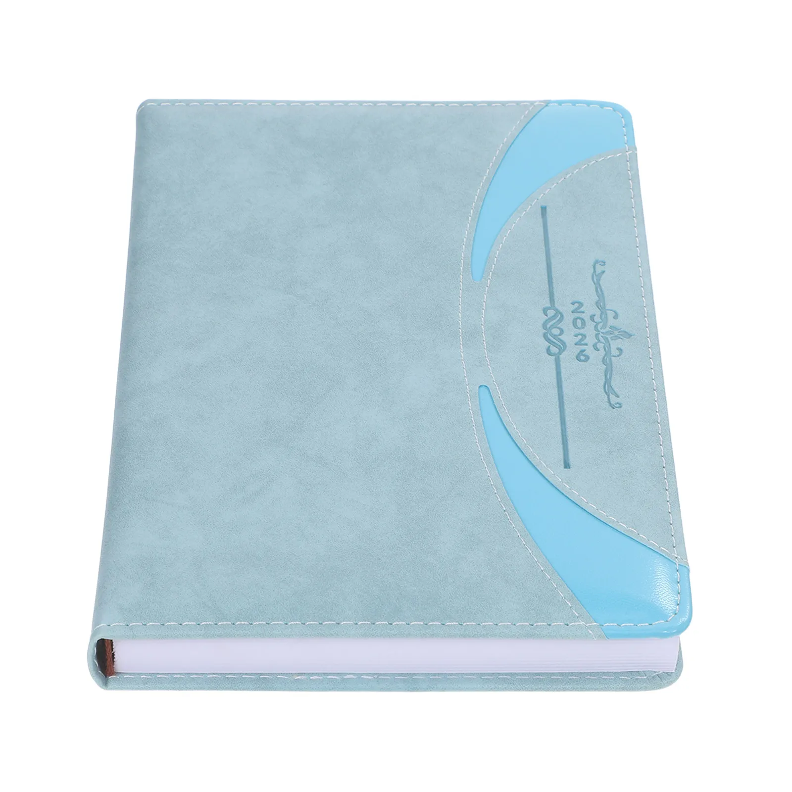 Daily Planner Notebook 2026 A5 PU Cover Yearround Organizer Monthly Bookmarks Business School Notes Agenda Journal