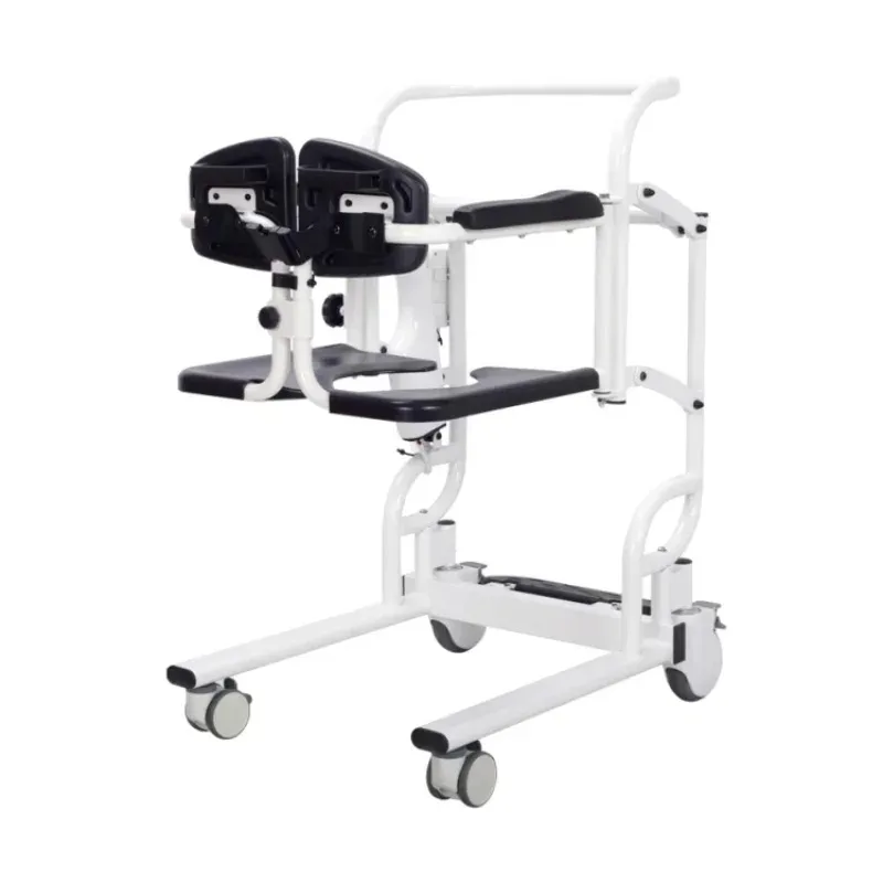 

Professional Factory Self-Service Patient Lift Transfer Chair Machine With Soft Cushion Toilet Seat