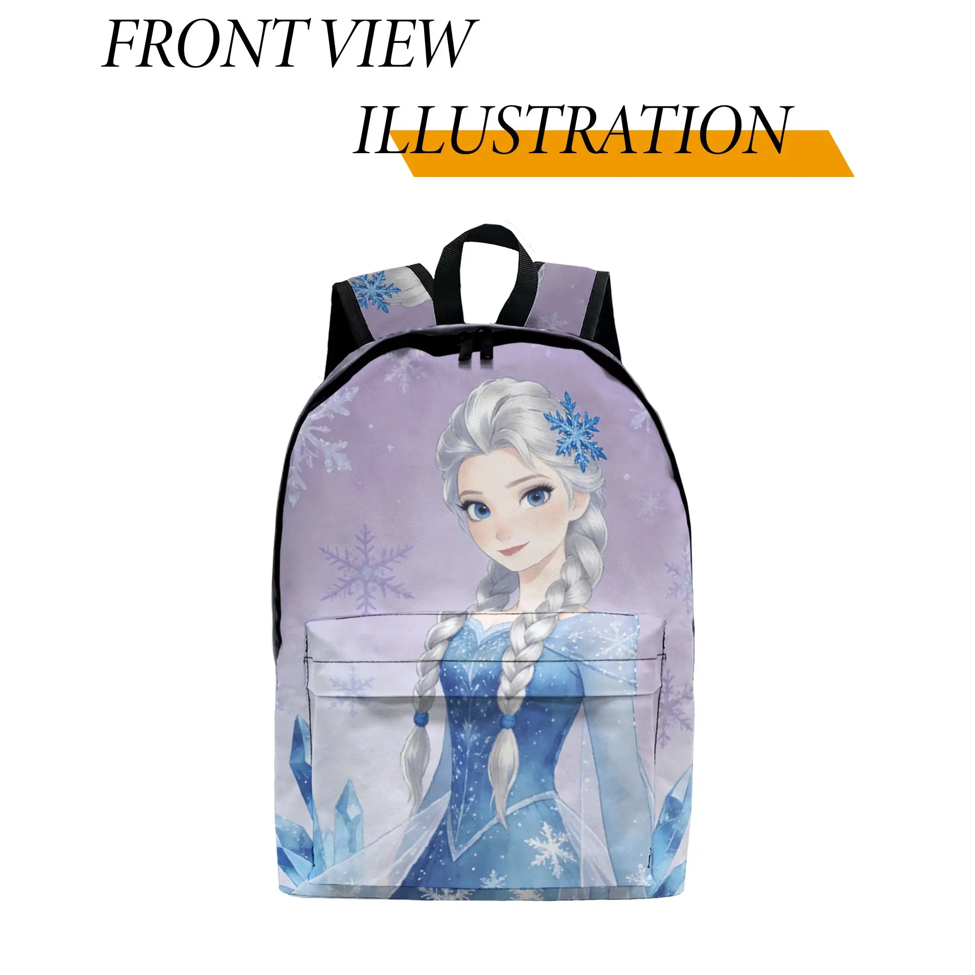

1pc Elsa from Frozen Backpack, Fashionable and Simple, Unisex, Large Capacity, High-Quality Gift