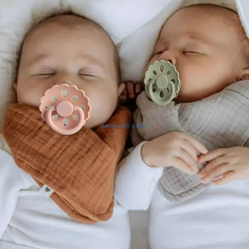 Y4UD Núm vú giả cho trẻ sơ sinh Núm vú giả làm dịu núm vú silicone Núm vú giả cho bé đầy màu sắc