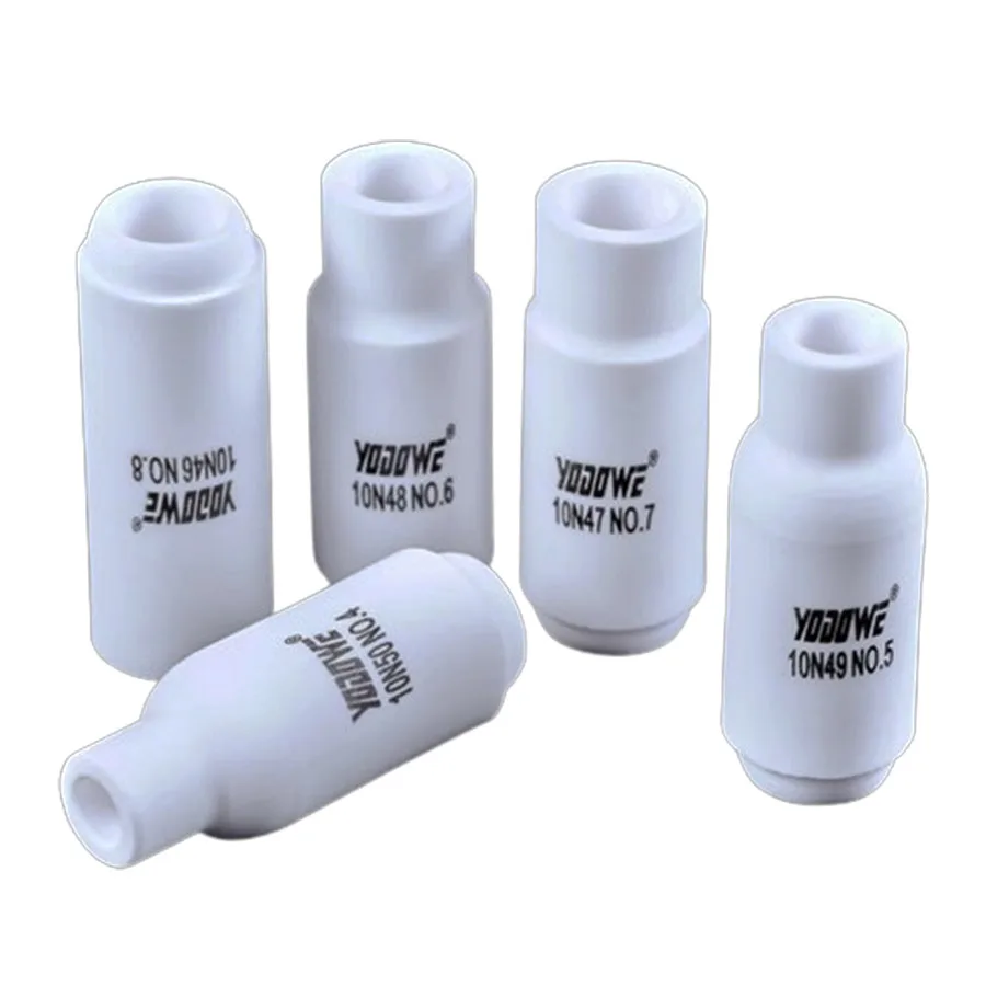 Argon arc welding ceramic nozzle WP18/26/17 tungsten needle clip white ceramic nozzle welding gun accessories