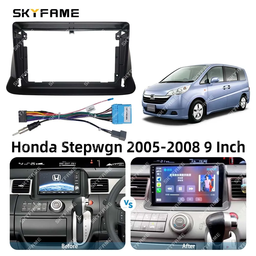 Skyfame Auto Rahmen Blende Adapter Android Radio Dash Fitting Panel Kit für Honda Stepwgn