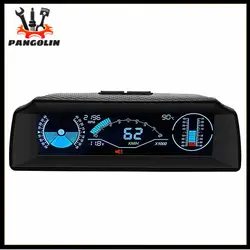 Car OBD2 Multi-function Gauge HUD Head-Up-Digital Speedometer Slope Display Car Electronics Head-up Display Car Electronics Part