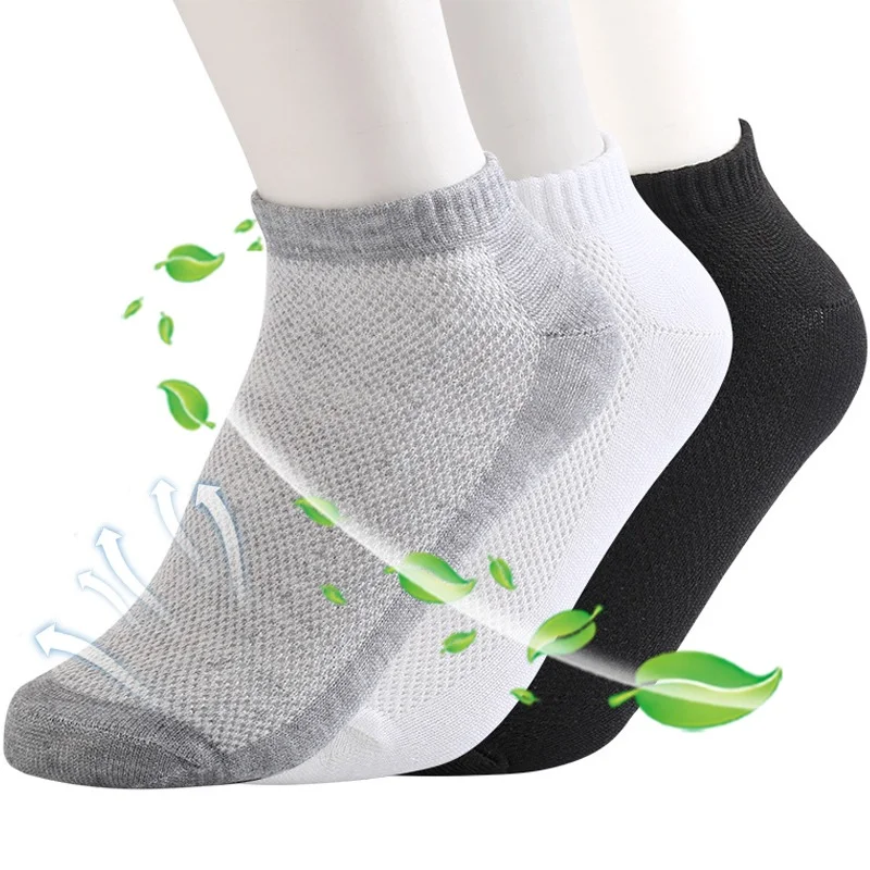 Men Women Short Ankle Sock Spring Summer Casual Soft Breathable Sports Socks High Quality Cotton Anti-Bacterial Boat Socks Male