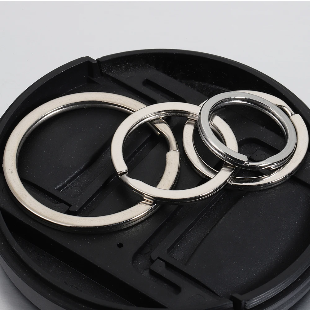 10pcs 20pcs 15-50mm Metal Double Loops Key Rings Smooth Flat Keyring for DIY Keychain Car Pendant Jewelry Making Accessories image 5
