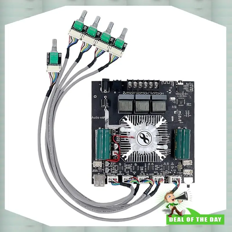 24시간 배송 ZK-HT21 2.1 채널 160Wx2+ 220W 디지털 전력 증폭기 Bluetooth APP TDA7498E 오디오 모듈