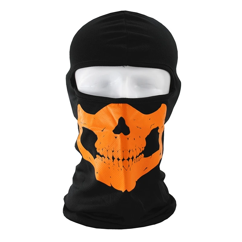 

Halloween Party Sunscreen Balaclava Motorcycle Skull Face Mask Men's Breathable Cycling Wind Cap Ski Mask Bicycle Headgear Hat