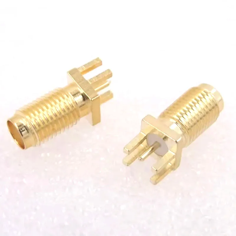 Wholesale 100PCS New Lengthen SMA Connector 1.6 radio frequency seat SMA-KE outside screw hole coaxial Connector Ship to Russia