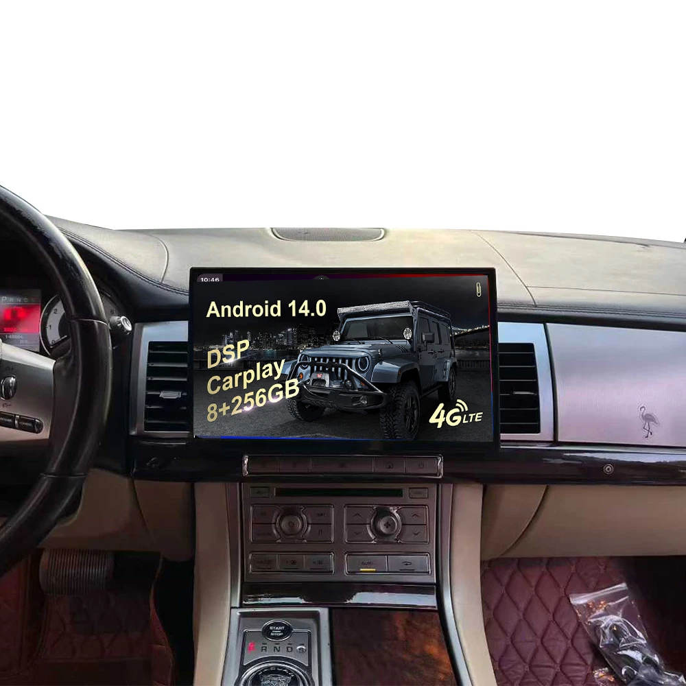 For Jaguar XF 2008 to 2015 car 13.0 inch carplay Multimedia radio large HD GPS Navigation Android 14  screen wireless head unit