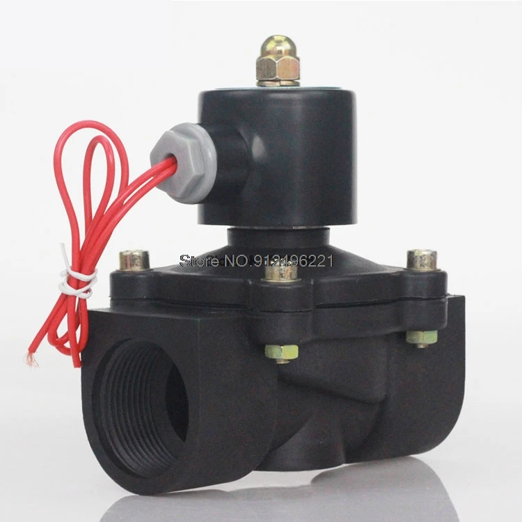 2W DN8 DN10 Plastic Solenoid valve water valve N/C Air Oil gas 2W250-08 2W040-10 12V 24V 220V electromagnetic valve