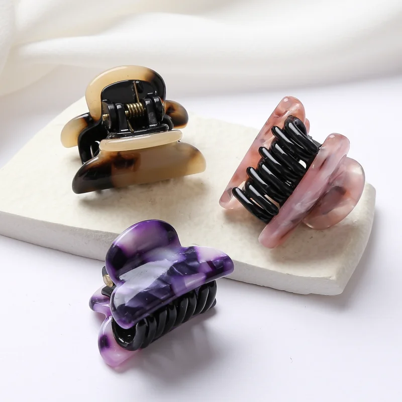 Small Hairclaws Hair Claw Hairclips for Princess Hairstyle Cute For Fringe Mini Hair Crab Accessories for Girls and Women