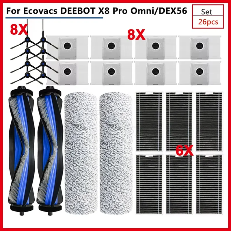 

For Ecovacs DEEBOT X8 Pro Omni Accessories Forecovacs DEEBOT X8 Pro Replacement Main Side Brush-B27C