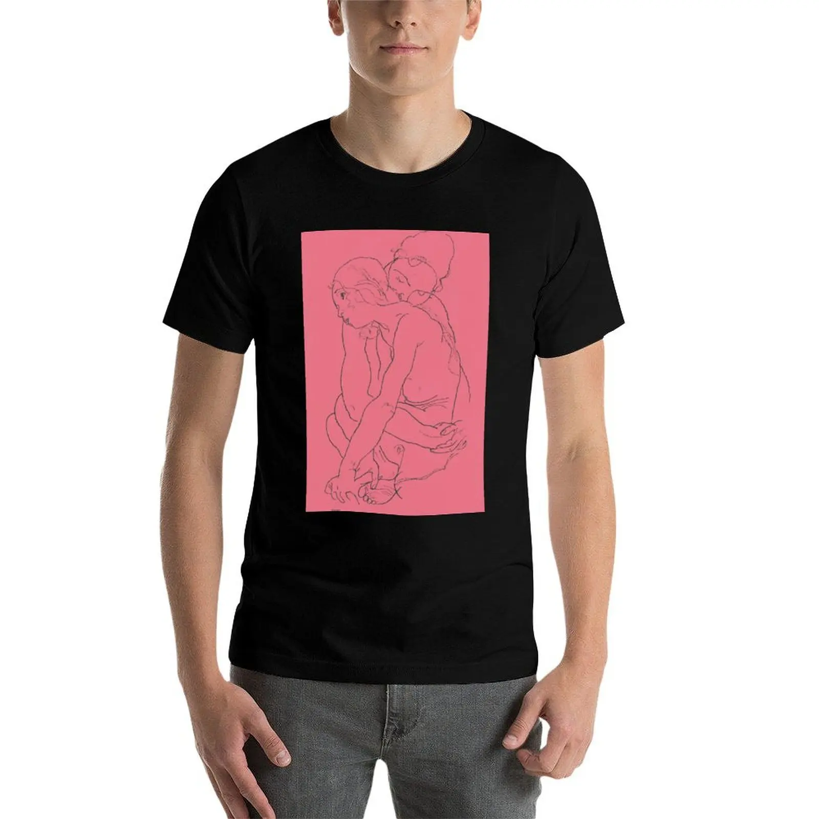 

Egon Schiele - Woman and Girl Embracing,N, 03. T-Shirt t shirts for man graphic funny anime tshirt t shirt man designer T-Shirt