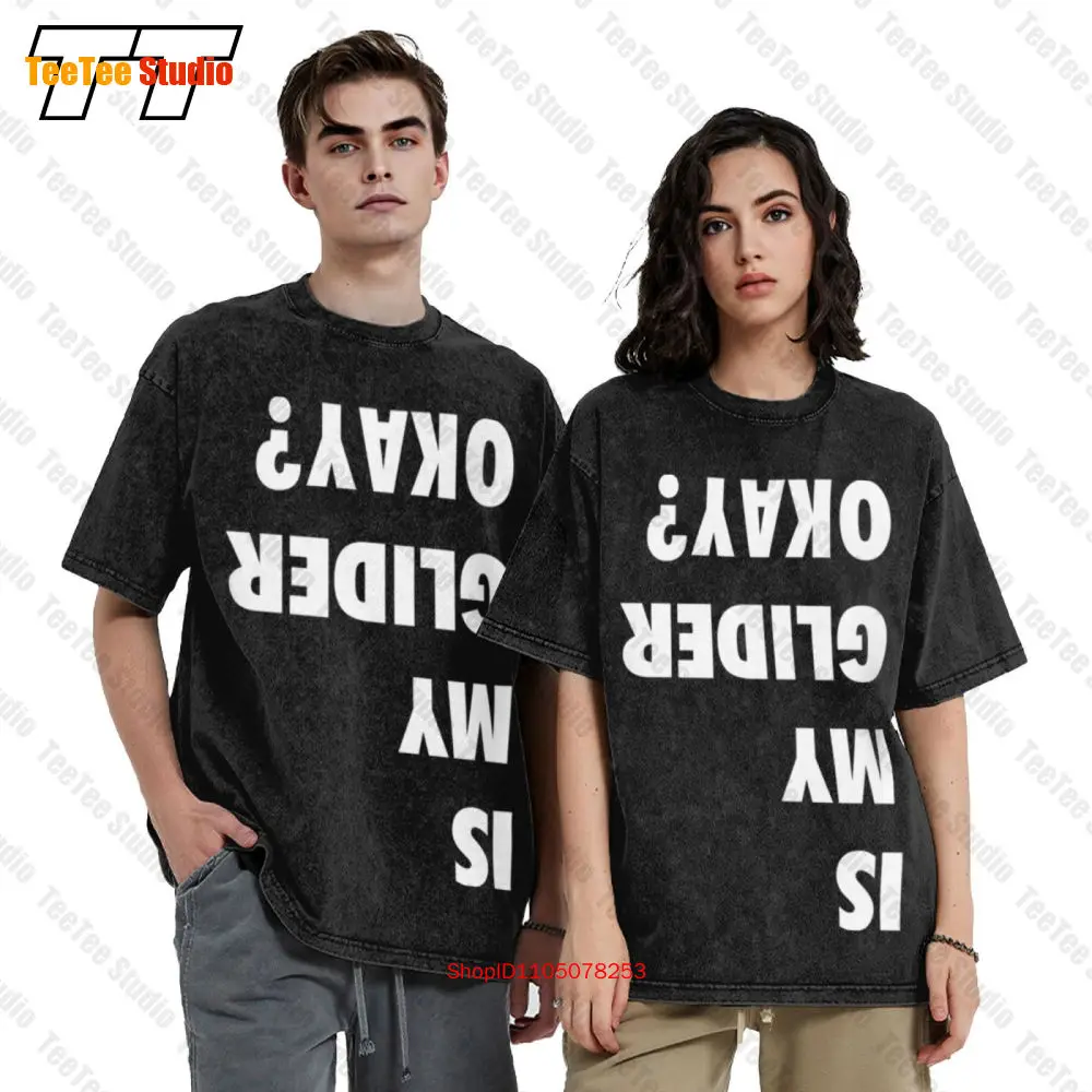 شنق الإنزلاق شنق الإنزلاق شنق طائرة شراعية بالمظلات خمر المتضخم تي شيرت 5C4Y #2