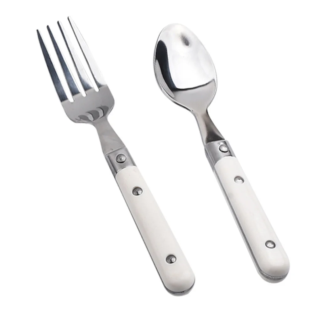 

Children's Fork and Spoon Kid Flatware Dinnerware Eating Cutlery Lovely Serving Utensils