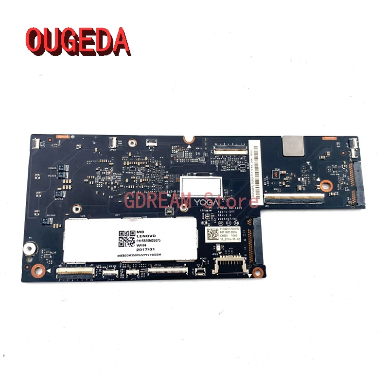 OUGEDA 5B20M35075 For Lenovo Yoga 910-13IKB 910 Laptop Motherboard CYG50 NM-A901 FRU With I7-7500U 8GB RAM MAIN BOARD full test