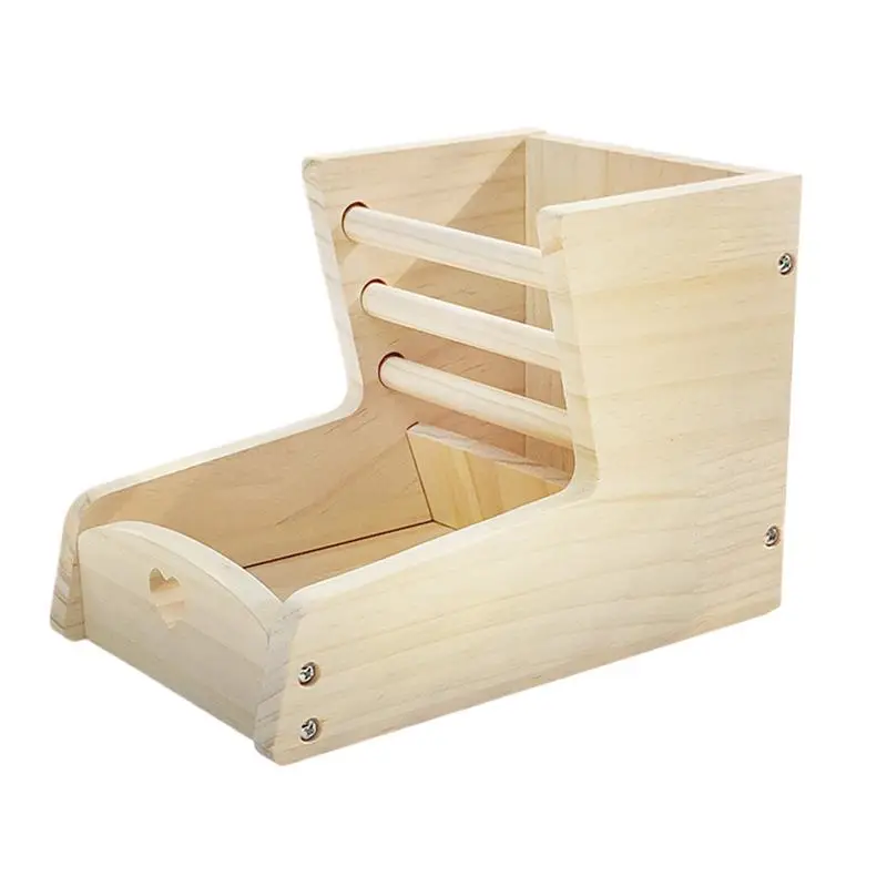 

Hay Feeder Chinchilla Feeding Rack 2-in-1 Wooden Double Zone Separate Hay Feeder Holder For Guinea Chinchilla Rabbit Bunny