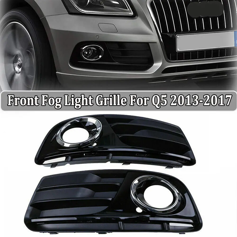 

Левый и правый передний бампер автомобиля, нижняя решетка, противотуманные фары, крышка для Audi Q5 8R 2013 2014 2015 2016 2017 8R 0807681 8R 0807682