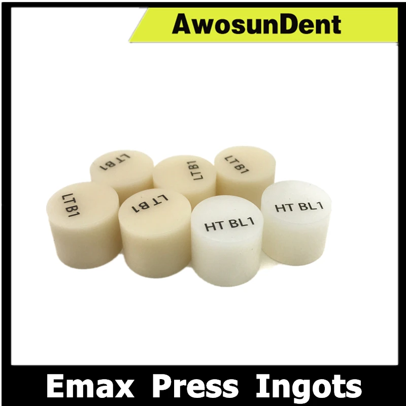 5Pcs Press Ingots A1 A2 A3 Color Dental Lithium Disilicate CADCAM Emax Press Ingots