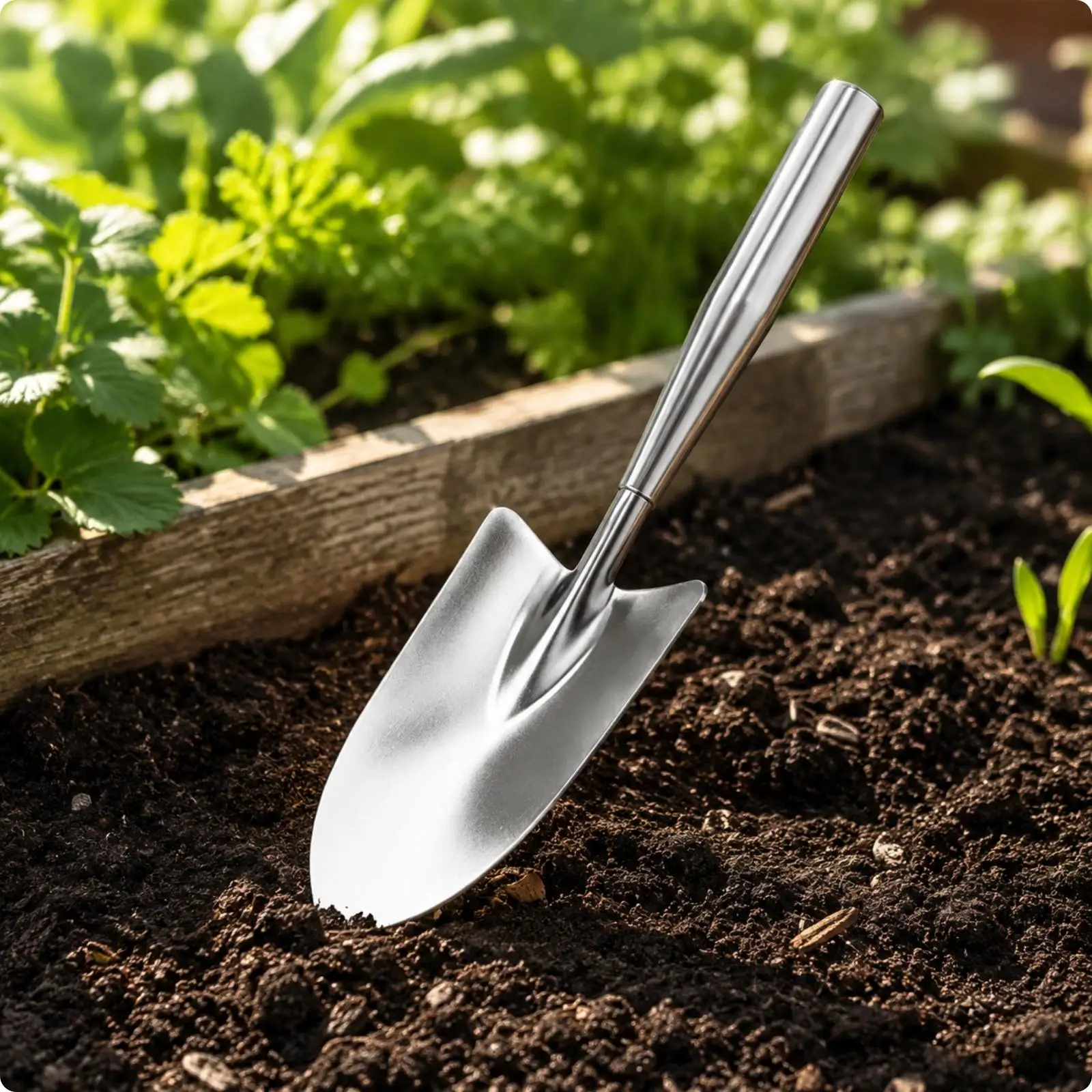 Multi Garden Tool Stainless Steel Hand Trowel for Digging Planting Transplanting with Balanced Handle for Daily Garden