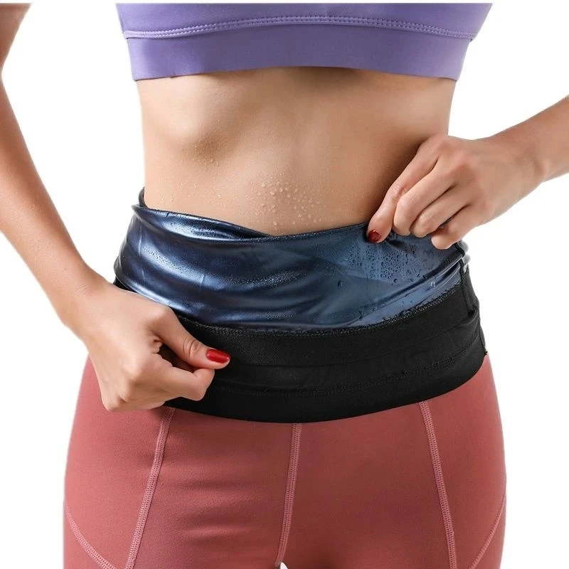 Unisex Waist Trimmer Belly Wrap Sports Sweat Band AB Trainer Workout Body Shaper Tummy Control Slimming Belt for Weight Loss