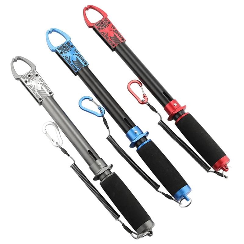 Multifunctional Aluminum Alloy Lengthened Fish Control Device Lure Pliers Fish Clamp Fishing Gear