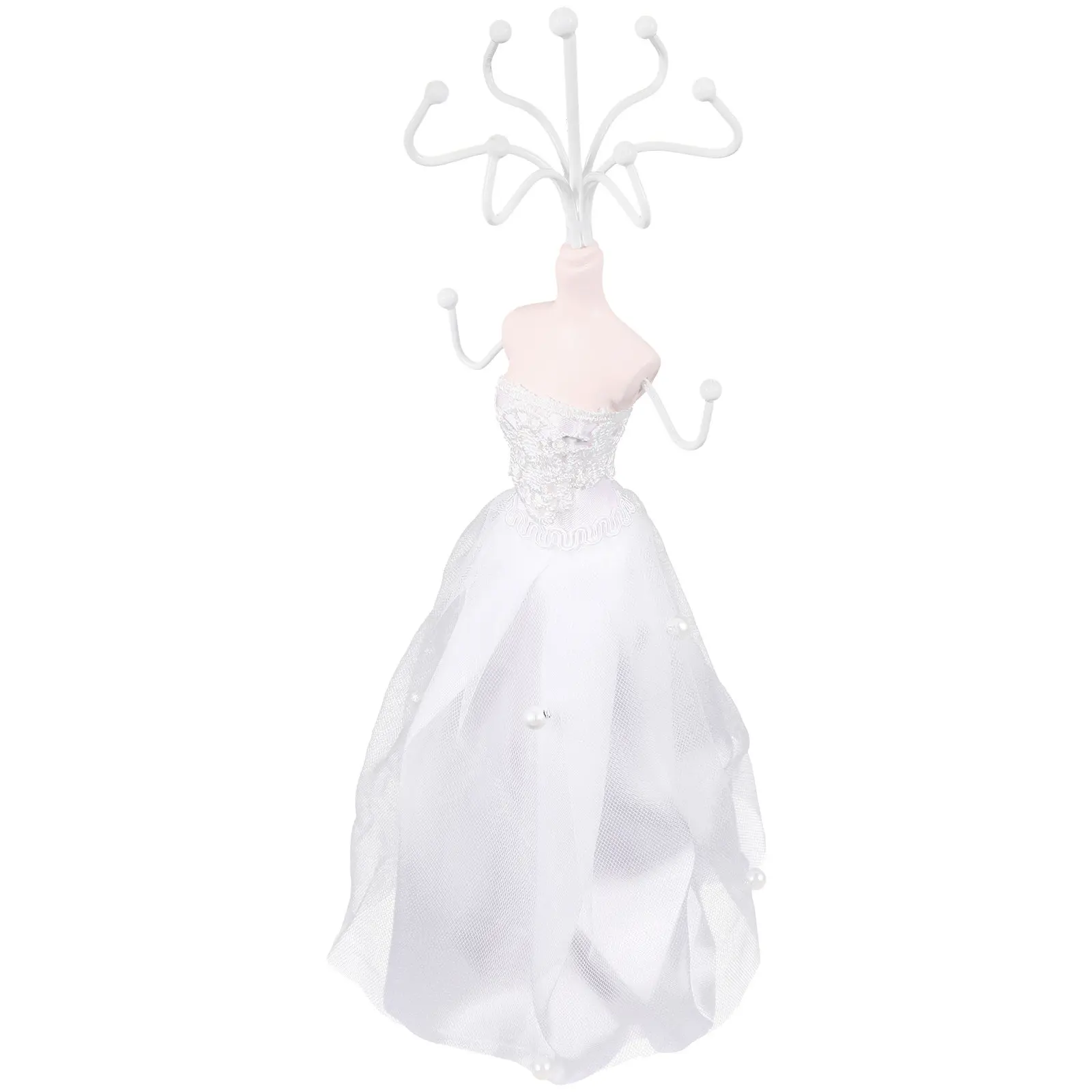 

Элегантная подставка для украшений в виде принцессы, винтажный настольный органайзер из смолы для демонстрации ожерелий, отдельно стоящий, для декора дома