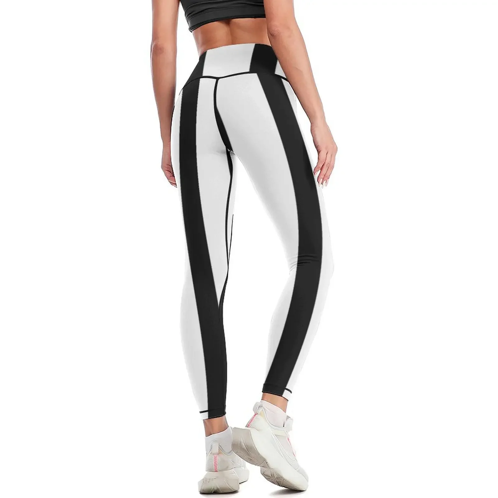 black striped Leggings gym top gym pants trousers gym's clothing Womens Leggings 3