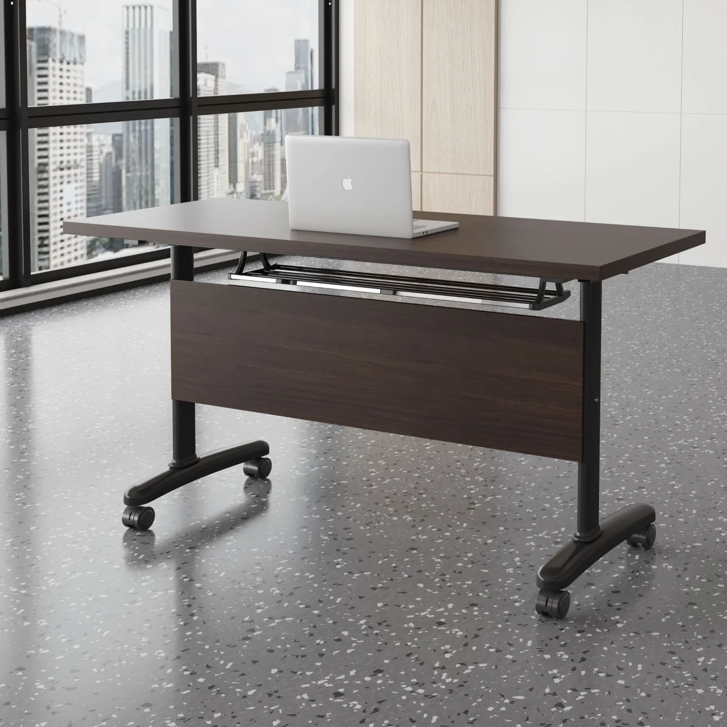 Folding training table Conference table and chair combination Movable splicing Multifunctional office tutoring