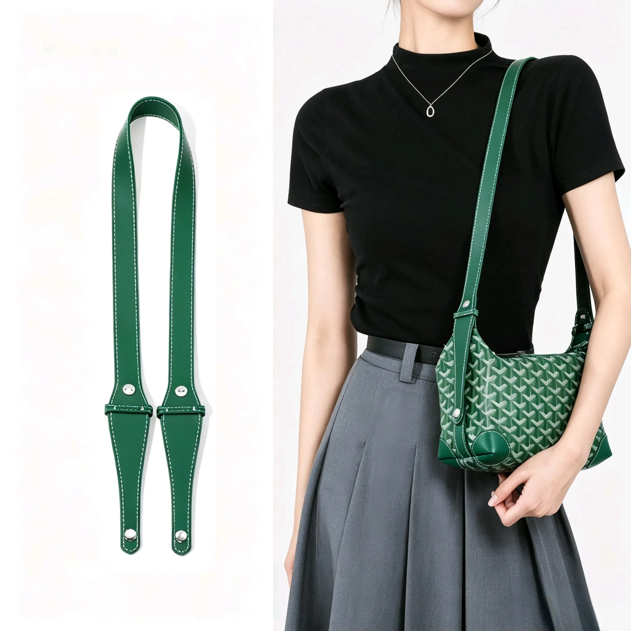 Alça de Ombro Extensível para Bolsa Goyard Bowling 25, Acessório de Modificação para Bolsa Transversal, Presente Feminino