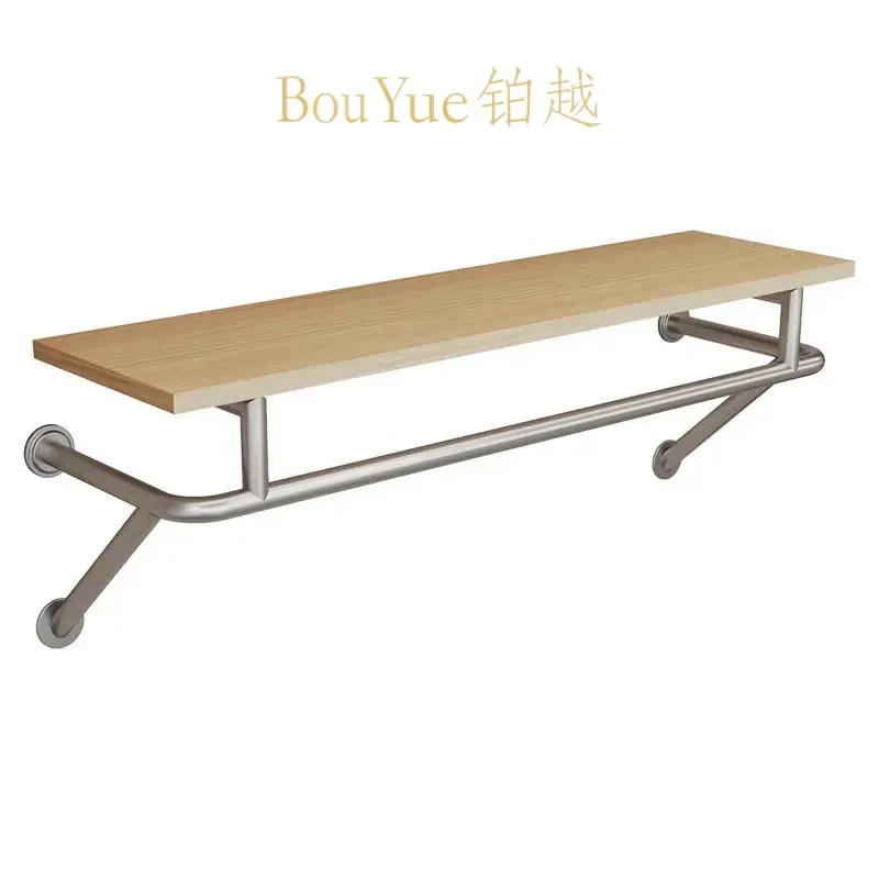 for Upper Wall Display Rack Black Paint Multi Layer Clothes Hanging Storage Rack Children Clothing Display Shelf