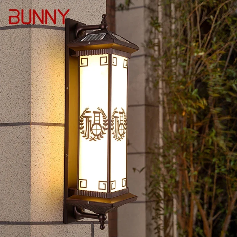 

BUNNY Contemporary Solar Outdoor Wall Lamps Simplicity Waterproof Creative Balcony Hallway Courtyard Villa Gate Hotel