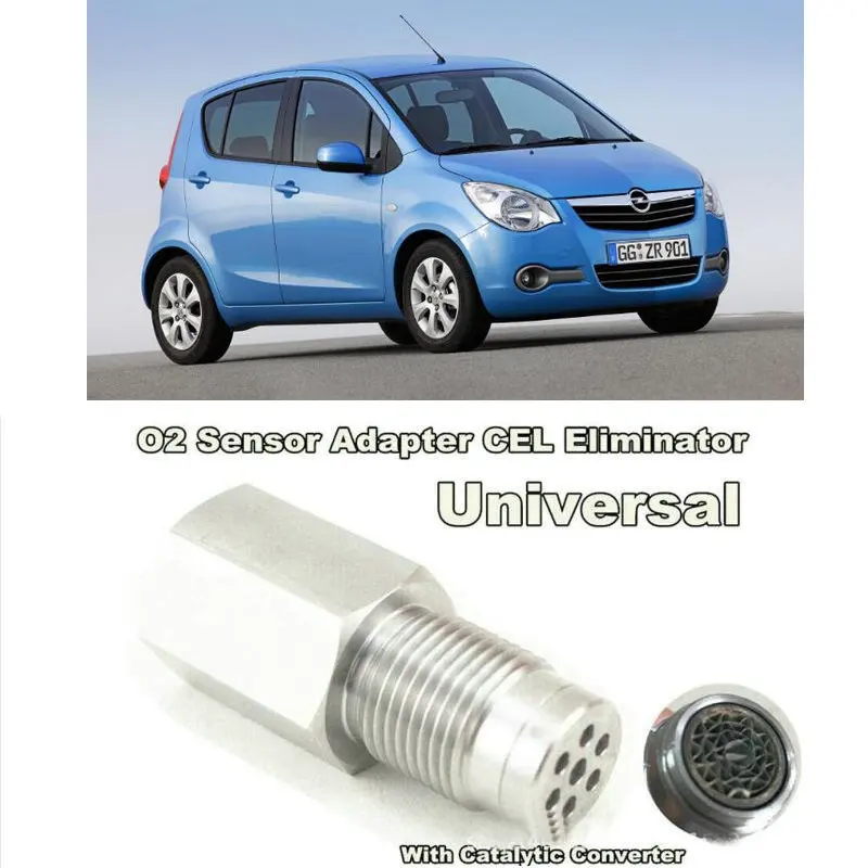 O2 sensor adapter cel eliminator with catalytic converter For Opel adam Agila A B ampera antara astra k corsa c d e  meriva b