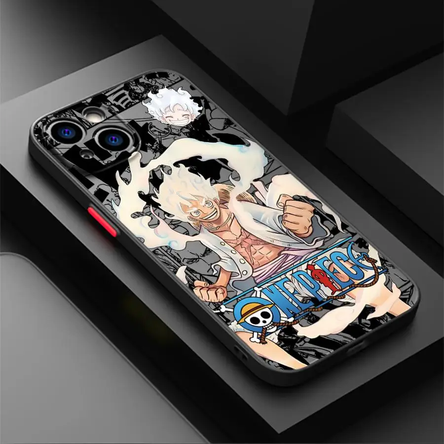O-One Piece Luffy 5 Gear Case for iPhone 17 Pro Max 16 Plus 14 15 7 8 SE 11 XS XR Air 13 Mini 12 17e Funda Back Phone Cover view 2