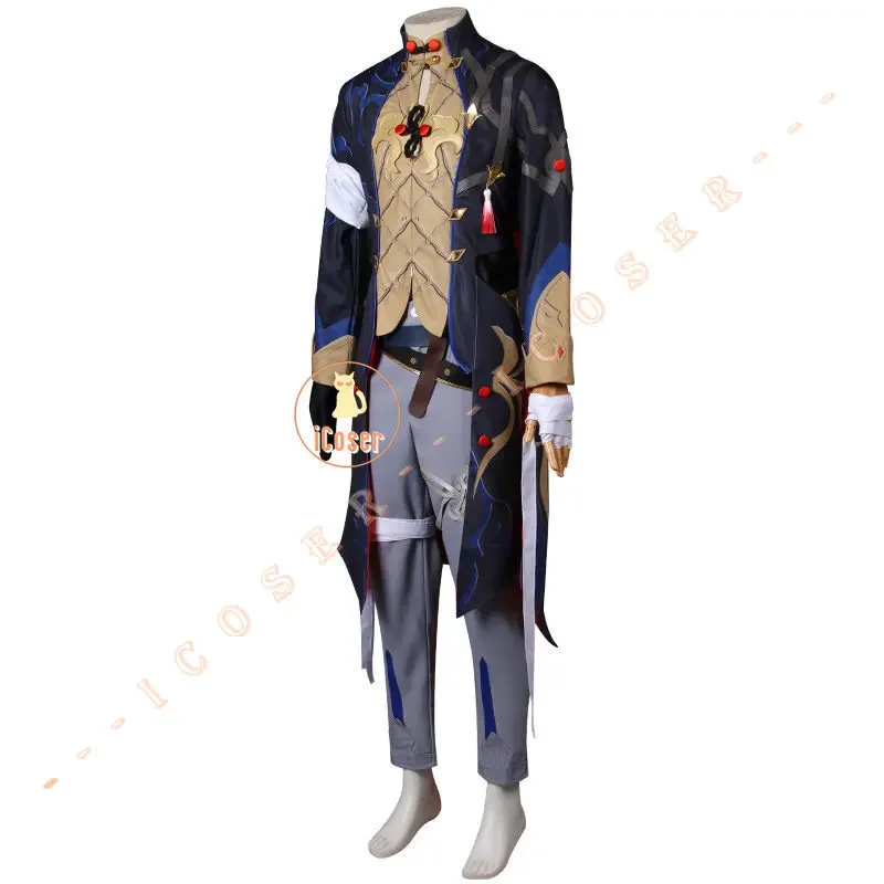 КосплейHonkai Star Rail Blade Косплей Костюм Парик Игровая Униформа Серьги Stellaron Hunters Astral Express Хэллоуин Вечеринка Женщины M