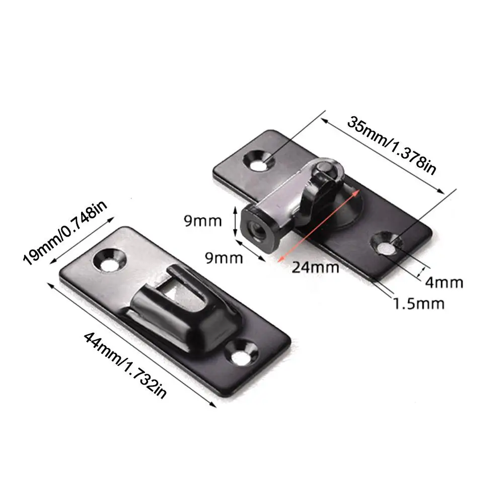 قفل الباب الحرس مزلاج الترباس 90 درجة الصلب تبديل مزلاج انزلاق باب الحظيرة قفل خزانة مشروبات خزانة أدوات قفل الزاوية اليمنى